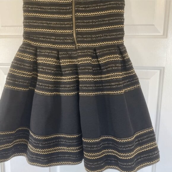 Pleasure Doing Business Black and Gold bandage Dress - Picture 2 of 4